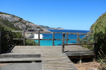 Lookout to Salmon Holes in Torndirrup National Park, Western Australia