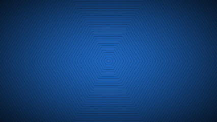 Modern blue abstract background, the look of stainless steel, octagonal lines on a blue background