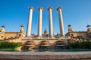 Next to the museum you can walk between columns