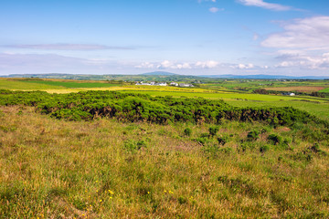  wide angle shoot summer countryside morning,Northern Ireland