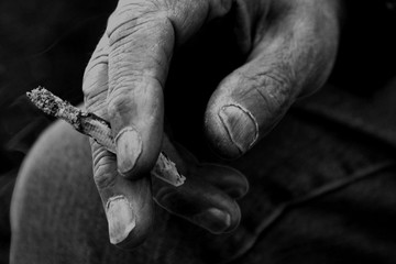 Hand of a Smoker