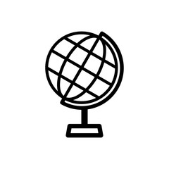 Globe icon trendy