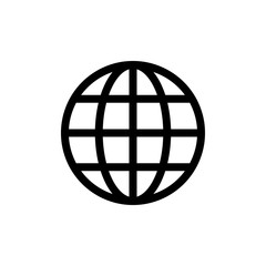 Globe icon trendy