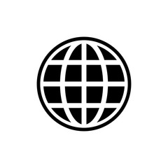Globe icon trendy