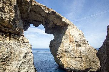 Wied Il-Mielaħ Window in Gozo, Malta