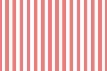 Vector seamless vertical stripes pattern, pink and white. Simple background - 294723971