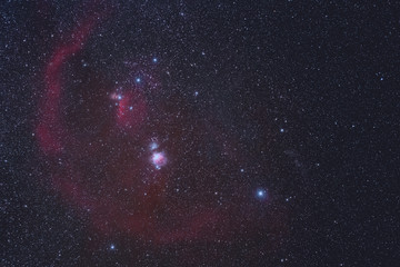 オリオン座の散光星雲