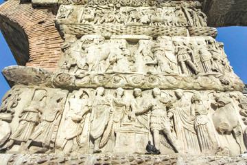 Ancient Roman Arch of Galerius in Thessaloniki, Greece