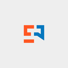 Obraz premium Letter E Chat Logo Template Vector Design