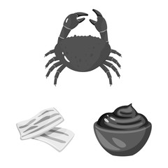 Vector design of spices and aroma sign. Collection of spices and product vector icon for stock.