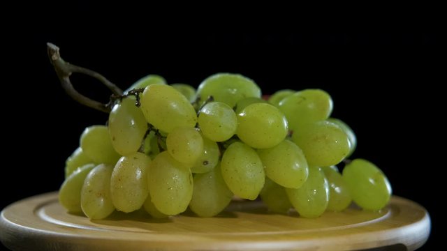 Ripe fresh white grapes.