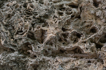 gray stone rock ornament