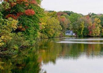 Fototapeta premium House on a pond