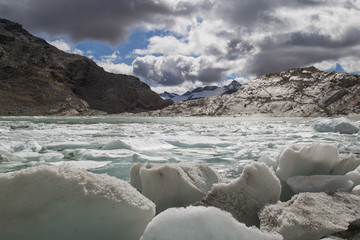 The Fellaria glacier in Valmalenco