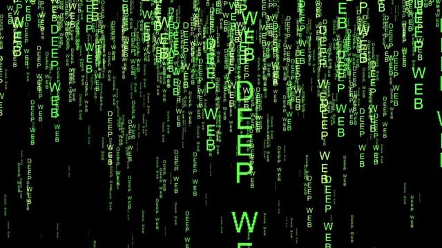 Deep web text code matrix style