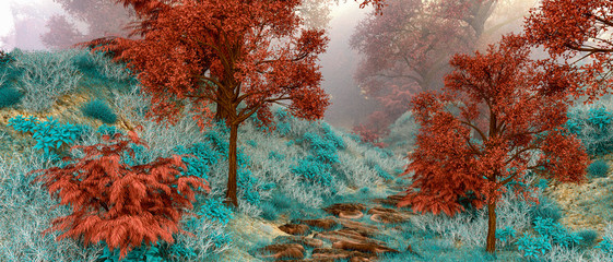 Fototapety  a nice view into nature (3d rendering)