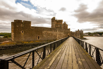 Pier at Blackness Castle in Scotland