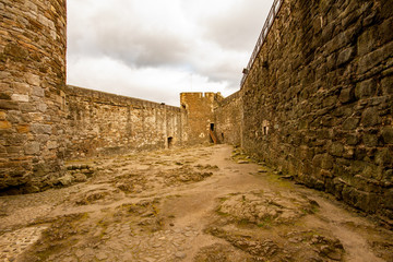 Interior Courtyard of Blackness Castle in Scotland