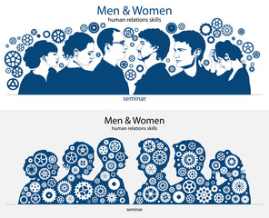 Men and women. Seminar. Skills, mechanisms of human relations.