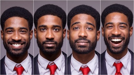 Portrait of a Beautiful young man in front of a colored background