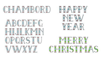 Chambord Style Typeface Font Design.