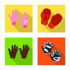 Vector design of own and textile logo. Collection of own and safety stock symbol for web.