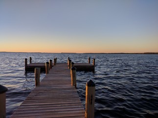 pier at sunset