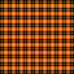 Halloween Tartan plaid. Scottish cage background