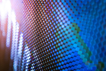 CloseUp LED blurred screen. LED soft focus background. abstract background ideal for design.