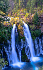 Waterfall in a paradise at California, McArthur Burney Falls, California, Nature, Amazing Waterfall