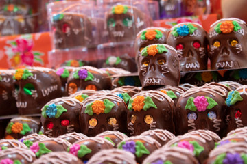 Chocolate Skulls Calaveritas are one of the most representative symbols of the Day of the Dead...