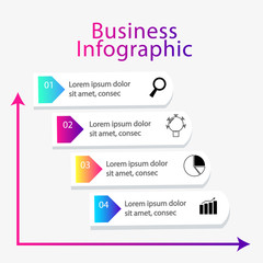 Modern info graphic framework. can be used for workflow layout, diagrams, option numbers, timelines and steps. Simple and Minimalist style. vector Illustration