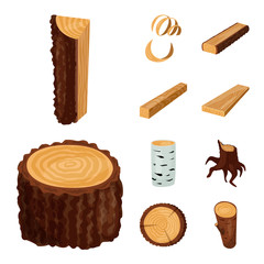 Vector design of signboard and wood sign. Set of signboard and wooden vector icon for stock.