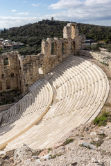 Odeon of Herodes Atticus in the Acropolis of Athens, Greece