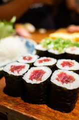 delicious japanese sushi