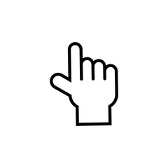 Hand cursor icon .symbol for website