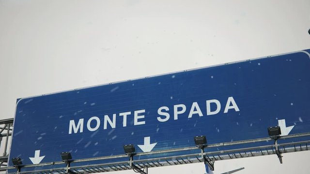 Airplane Landing Monte Spada in Christmas