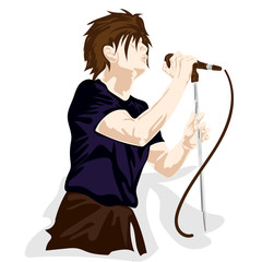 singer man music graphic action band