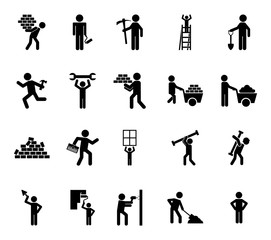 Isolated construction icon set vector design