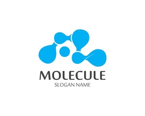 Obraz premium Molecule logo vector icon template illustration design
