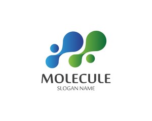 Molecule logo vector icon template illustration design