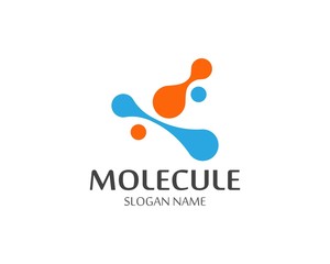 Molecule logo vector icon template illustration design