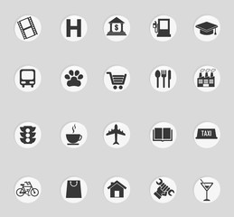 Variety icon set pack vector design