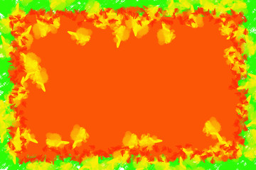 An abstract autumn border background image.