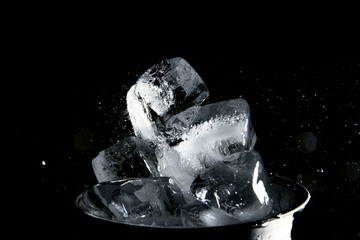 Opaque ice cube background