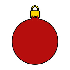 merry christmas ball decorative icon