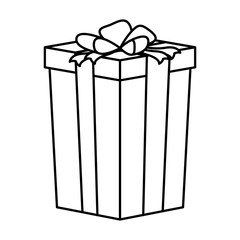 gift box present isolated icon