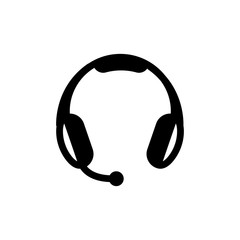 Head Phone Simple Icon Logo