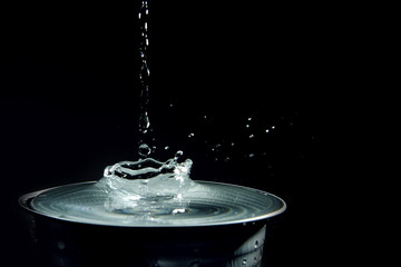 Close up of water splash