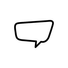 bubble speak icon trendy flat design 